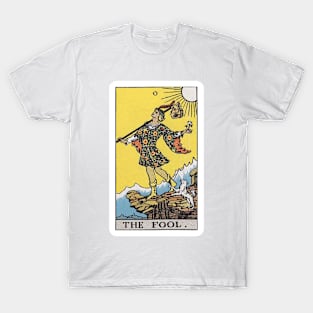 The Fool, Raider Waite tarot, Divination Tarot T-Shirt